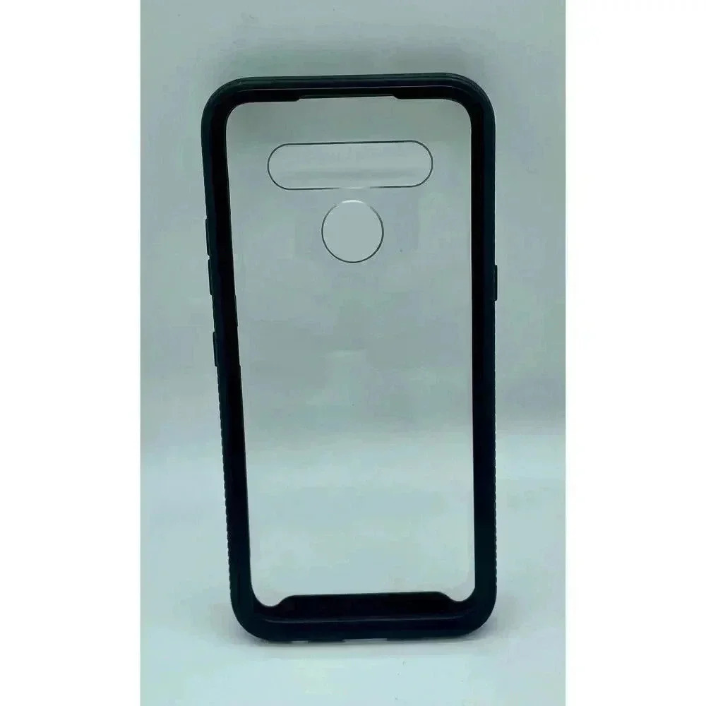 LeYi Fullbody Hybrid Bumper Case for LG K41S Shockproof Rugged Black & Clear